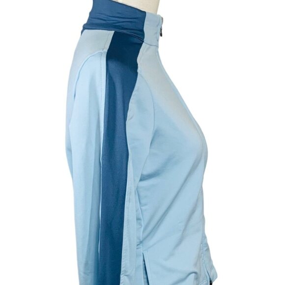 Danskin Retro Style Tape Stripes Track Jacket Size S Blue Activewear Casual Gym - Picture 4 of 16